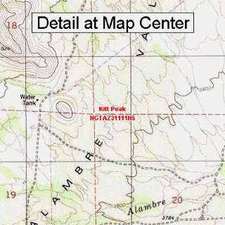  USGS Topographic Quadrangle Map   Kitt Peak, Arizona 