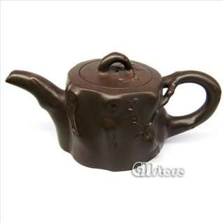 Purple clay teapot of tree trunk from the Yixing of CN  