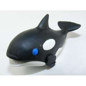  Orca Whale Japanese Erasers. Black & White. 2 Pack Toys 