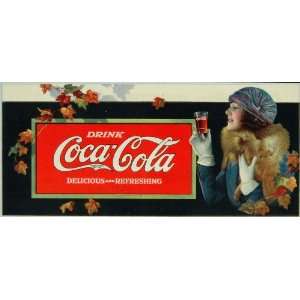  1925 Lithograph Billboard Ad Coca Cola Coke ULTRA RARE 