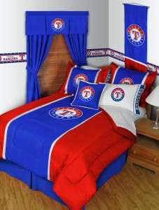 TEXAS RANGERS 5 piece QUEEN Bed in a Bag with comforter and sheet set