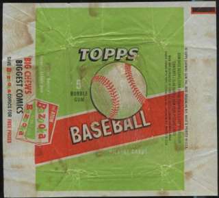 1955 Topps Baseball 5 Cent Wrapper  