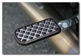 KING KNURLED FOOTPEGS ~ BLACK ANODIZED ~ Harley Davidson TOURING 