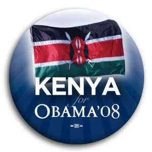  campaign pin kenya for Barack Obama Button   2  1/4 
