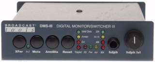 Broadcast Tools DMS III AES/EBU Digital Audio Switcher Silence Sensor 