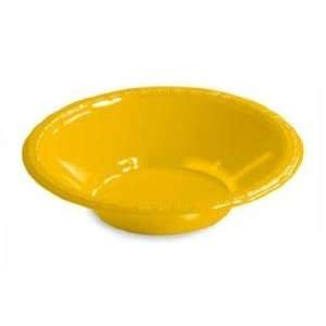  School Bus Yellow 12 Oz Plastic Bowl   50 Ct Pk Health 