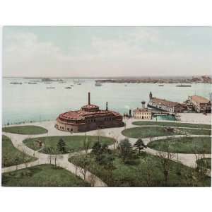  Reprint Battery Park and Upper Bay, New York 1900