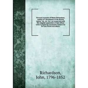   General Sir De Lacy Evans microform John, 1796 1852 Richardson Books