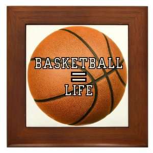  Framed Tile Basketball Equals Life 