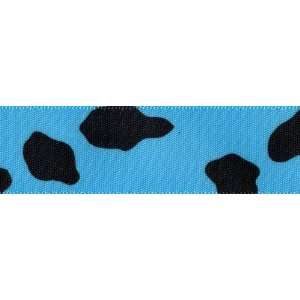  Venus Ribbon 7/8 Inch Electric Cow SFS Ribbon, Blue, 5 