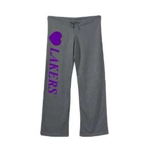  Womens Lakers Sweatpants Gray Size Large Sports 