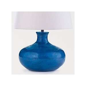  Blue Potted Accent Lamp Base