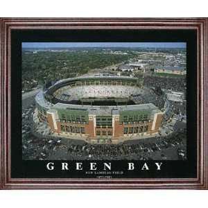  Green Bay Packers  New Lambeau Field   Framed 26x32 Aerial 