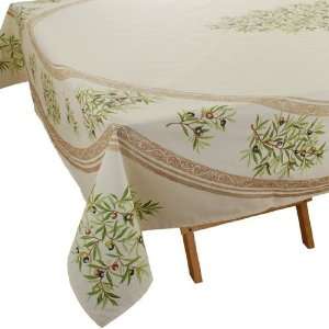  Olive Baux Natural Cotton Tablecloths 68 x 68 Square