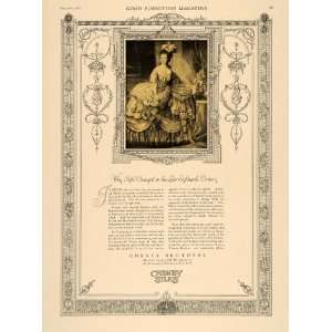 1919 Ad Cheney Silks Marie Antoinette Le Petit Trianon   Original 