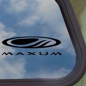  Maxum Black Decal BAYLINER Car Truck Bumper Window Sticker 