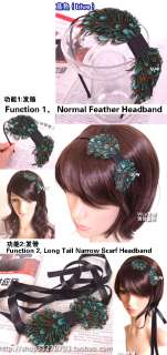 One item, two uses It can be used as a normal feather headband and 