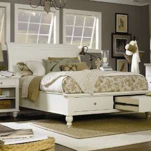  Kingston Storage Bed Footboard in Eggshell White Painted 