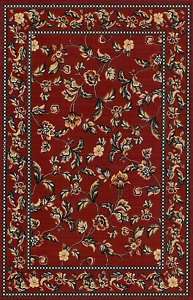 Halle Claret Red Floral Traditional 8x10 Area Rug  