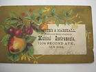 VICTORIAN TRADE CARD SCHUSTER & MARSHALL MUSICAL INSTRU