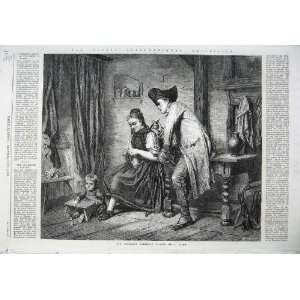   1865 Fine Art Dublin Exhibition Mother Child Man Lasch