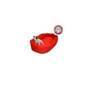    Majestic Pet Small 24 Bagel Dog Bed (24x22x9) RED