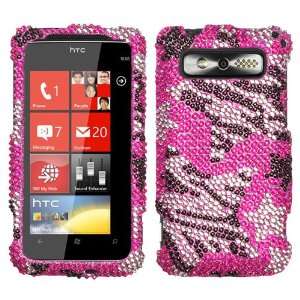 Rebel Stars Diamante Phone Protector Cover for HTC Trophy Cell Phones 
