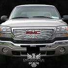 GMC Sierra 03 06 Spiderweb Chrome Style Grille Grill Insert Polished 