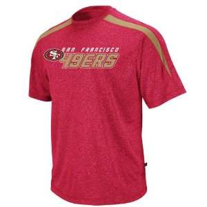   49ers Red Heather Fanfare IV Performance T Shirt