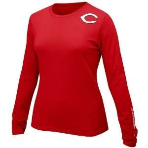   Reds Red Ladies Laverne Long Sleeve T shirt