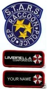 RESIDENT EVIL S.T.A.R.S RACOON CITY POLICE NAME TAG SET  