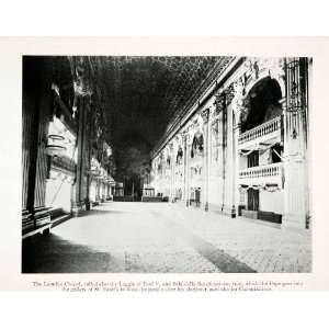  1907 Print Leonine Chapel Loggia Paul Sala Beatificazione 