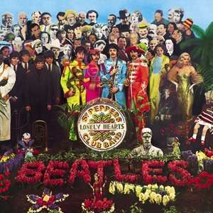  Beatles Sticker Sgt Peppers Lonely Hearts Club Band Lp Album Cover 