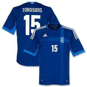  12 13 Greece Away Jersey + Torosidis 15