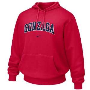  Nike Gonzaga Bulldogs Embroidered Hooded Sweatshirt Red 