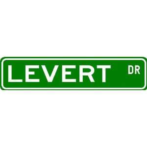  LEVERT Street Sign ~ Personalized Family Lastname Sign 
