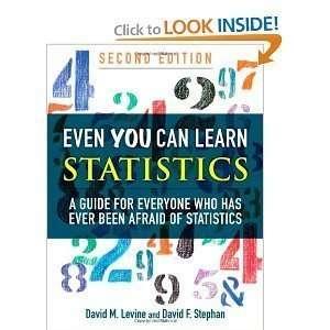   You Can Learn Statistics 2nd (second) edition byLevine  N/A  Books