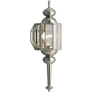   Lighting P5758 09 Wall Torch with Beveled Glass Panels, Brushed Nickel