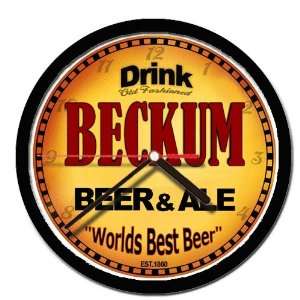  BECKUM beer and ale cerveza wall clock 