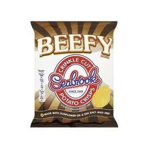 Seabrook Crinkle Beefy Crisps 31.8G x 4  Grocery & Gourmet 