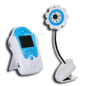 Color LCD Baby Monitor Video Blue Flower Camera C0  