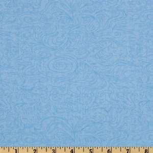   Swirls Blue Fabric By The Yard mark_lipinski Arts, Crafts & Sewing