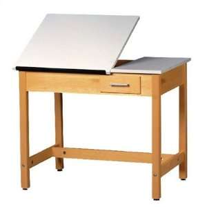  Art Table with Adjustable Top and Small Drawer Height 30 H, Top 