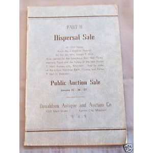  Donaldson Antique and Auction Company Dispersal Sale 