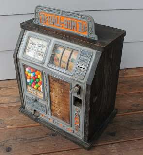 ANTIQUE Ball Gum Baby Vender Trade Stimulator Gumball Machine Counter 