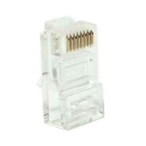  SF Cable, CAT6 RJ45 Modular Plug Round Solid 50Micron 100 