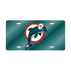  Miami Dolphins Laser Cut Teal License Plate Sports 