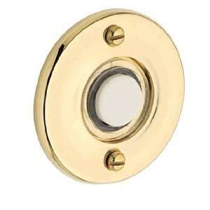    Baldwin 4851.030 Polished Brass Round Bell Button