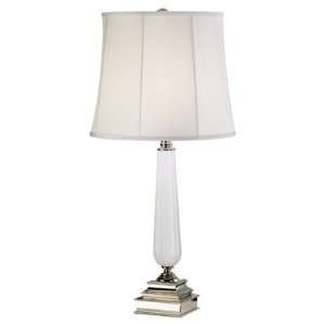 Robert Abbey 620X Erica   One Light Table Lamp, Polished Nickel Finish 
