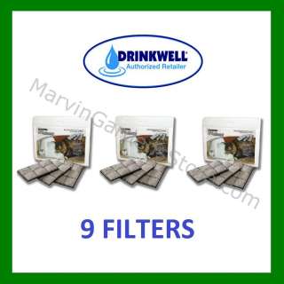DRINKWELL PLATINUM REPLACEMENT FILTER 3x3pks 9 FILTERS  